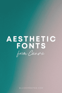 The Best Canva Fonts for Design Projects | Blush Created