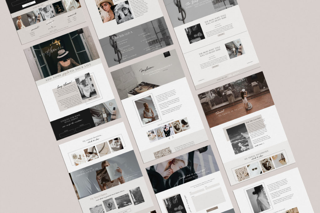 Showit website template for bloggers