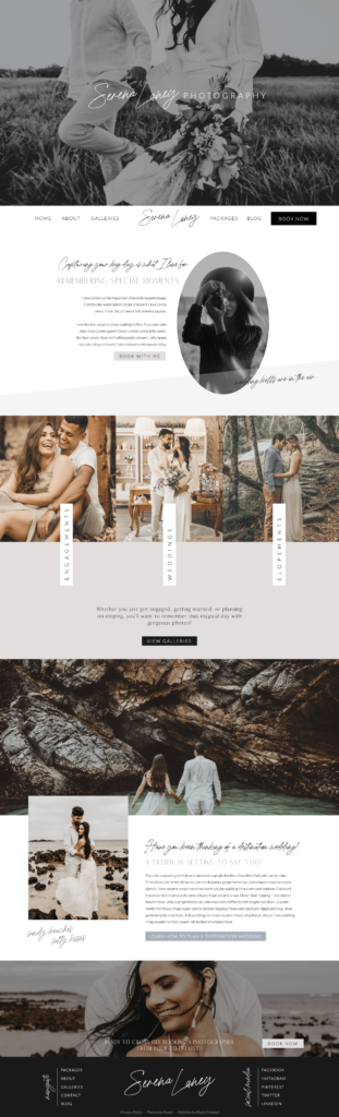 Showit Website Template for Photographers