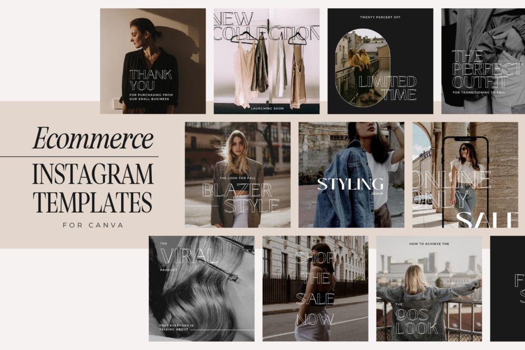Instagram templates for ecommerce brands
