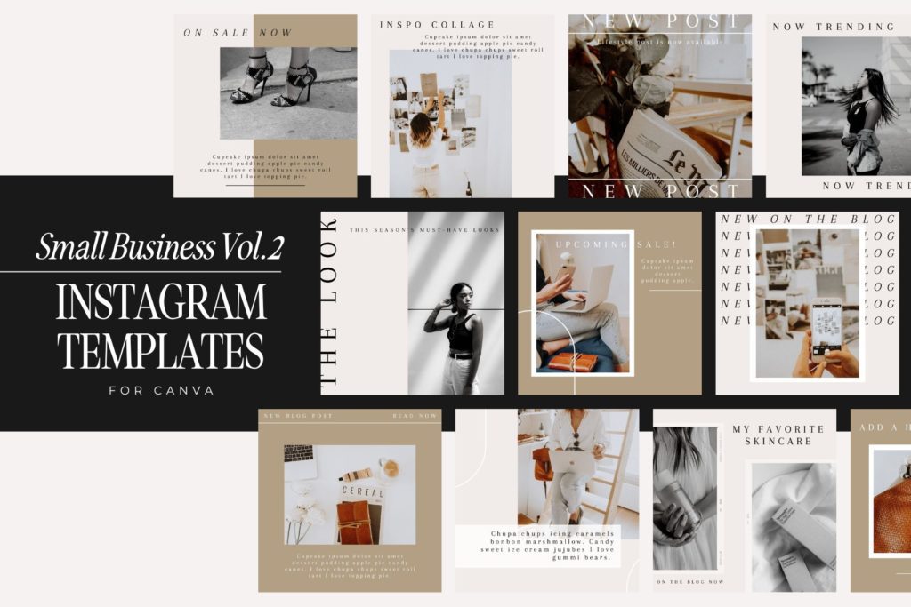 Instagram templates for small businesses vol.2