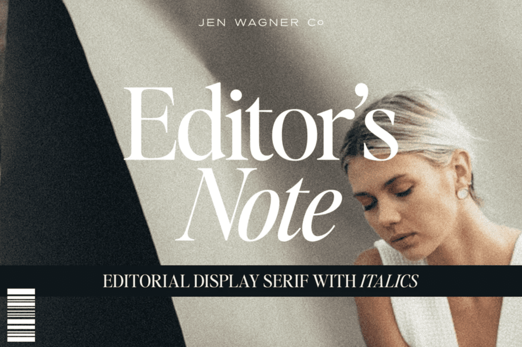 Favorite Fonts of 2022, Editor's Note by Jen Wagner