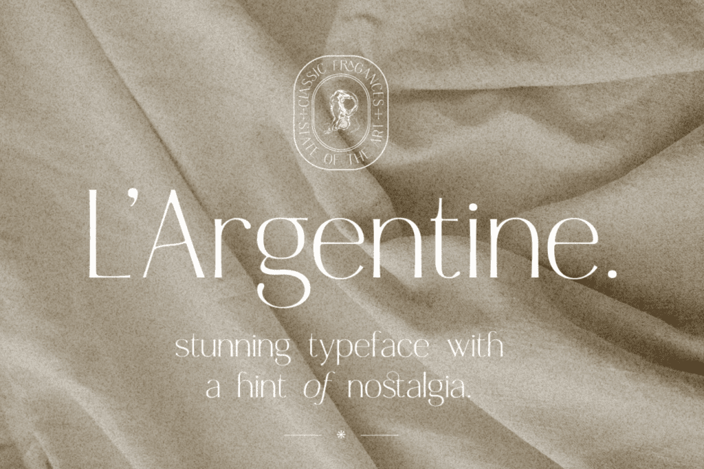 Favorite Fonts of 2022, Argentine by Harmonais Visual.