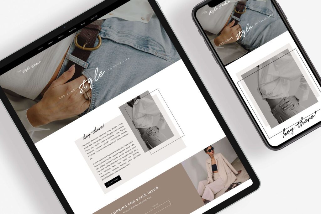 Showit website template: The Style Studio