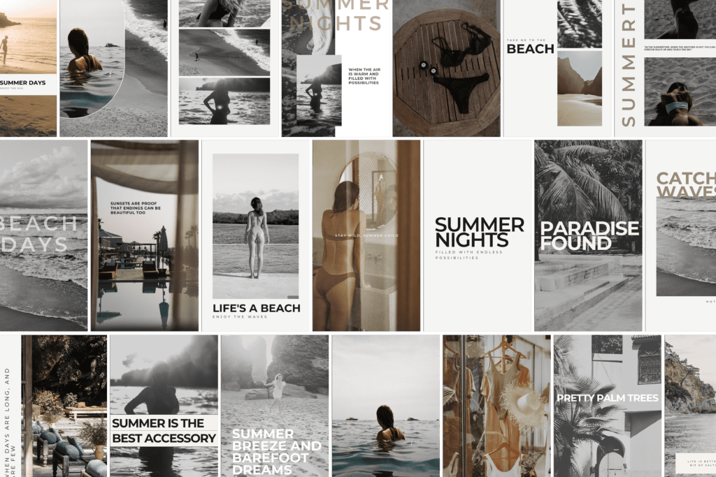 aesthetic summer quote instagram templates