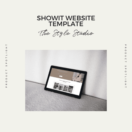 The Style Studio Showit template