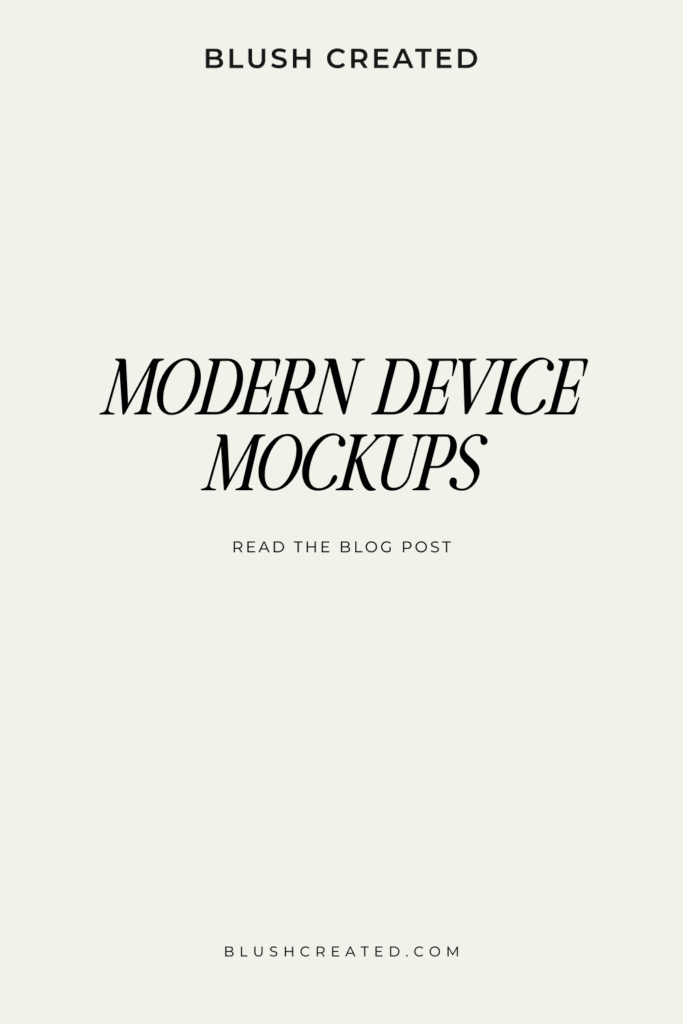 Modern device mockups