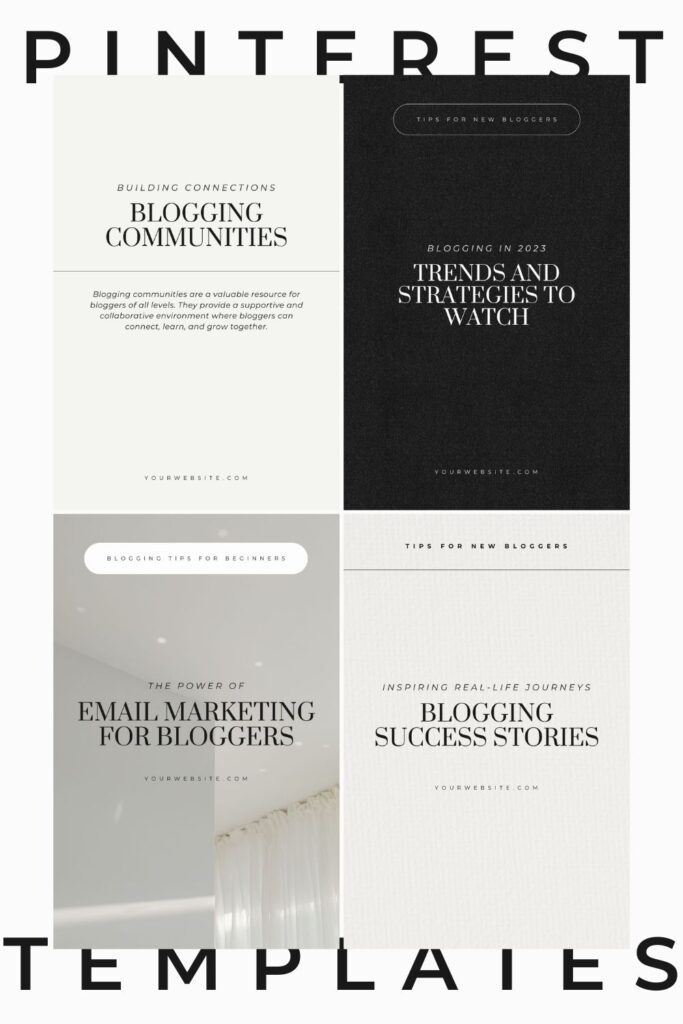 Pinterest Templates for Bloggers